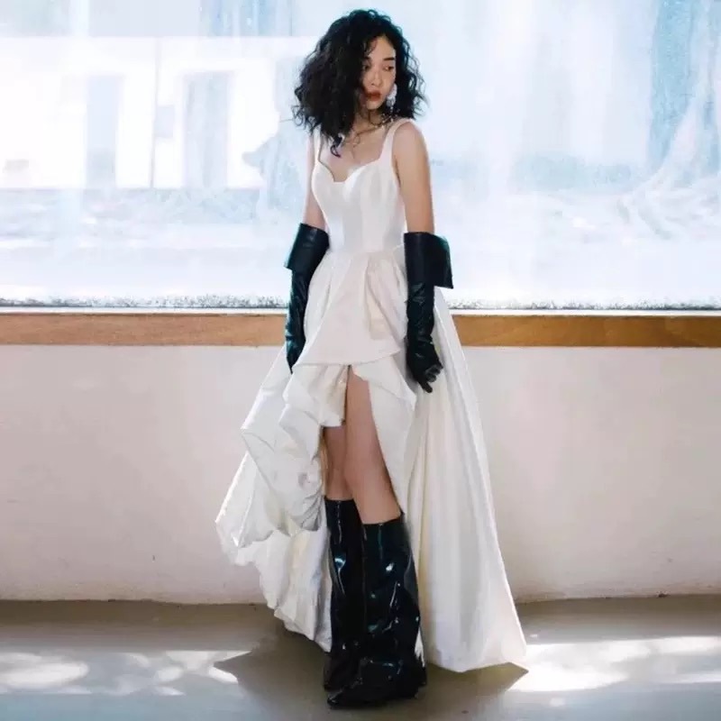Strap Short Skirt Wedding Dres - Photography Natural Lighting Basics recension och pris