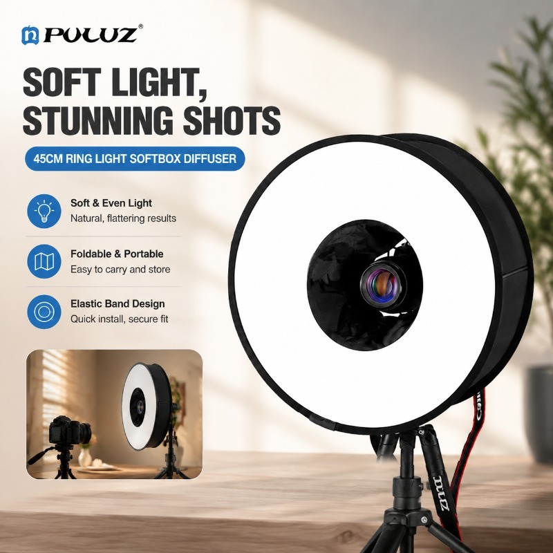 Foldable 45cm Ring‑flash Soft‑ - Photography Types Of Lighting recension och pris